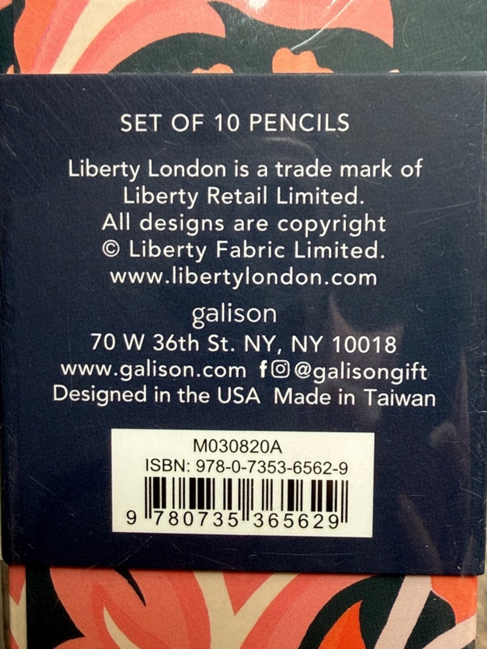Liberty of London Floral Pencil Set of Ten Pencils! - Picture 3 of 5